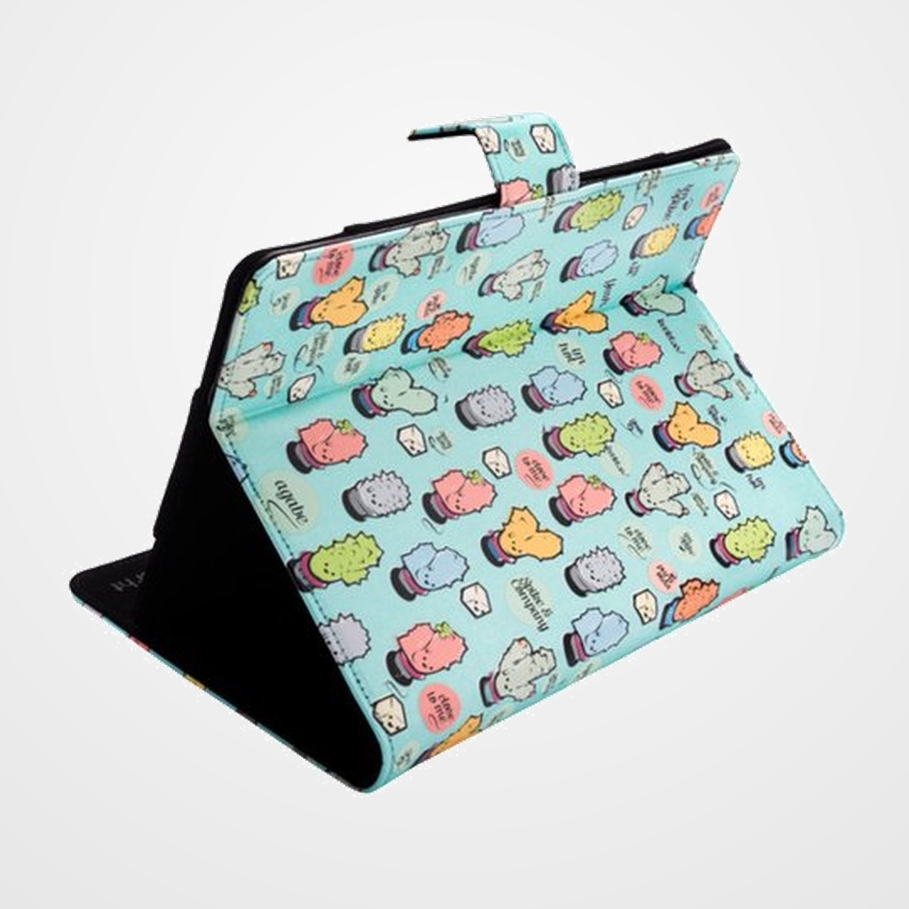 FUNDA TABLET SILVER HT CAMARA ROTATORY 360º UNIVERSAL 9 -10,4  CACTOOS GREEN METAL