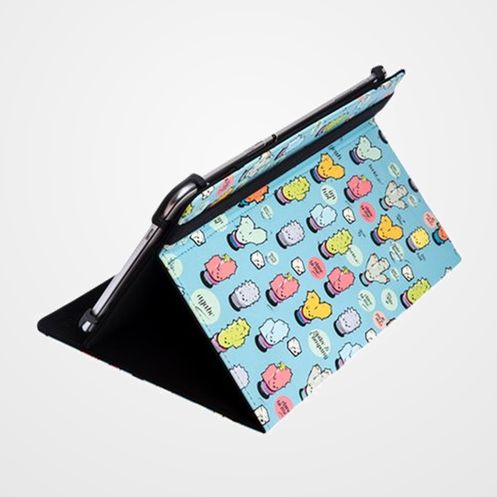 FUNDA TABLET SILVER HT ESTAMPADA UNIVERSAL 9 -10,4  CACTOOS