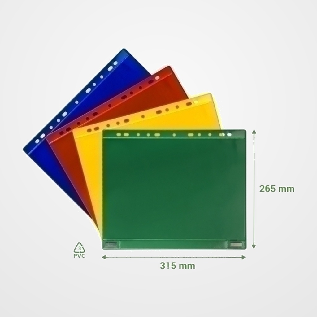 FUNDA TARIFOLD MAGNETICA DOBLE CARA MULTITALADRO A4 ROJO BOLSA DE 5
