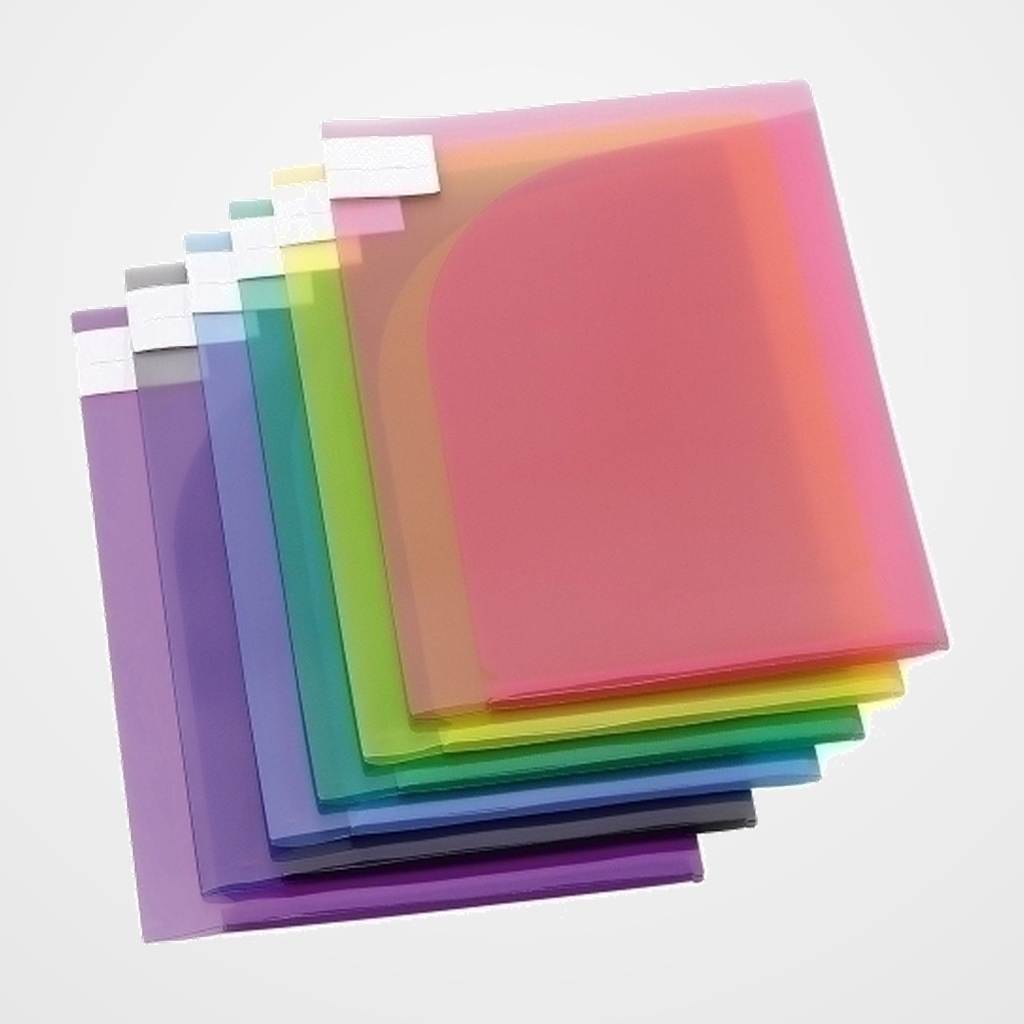 FUNDA TARIFOLD PORTADOCUMENTOS 2 COMPARTIMENTOS A4/A3 PAQUETE DE 12 SURTIDOS