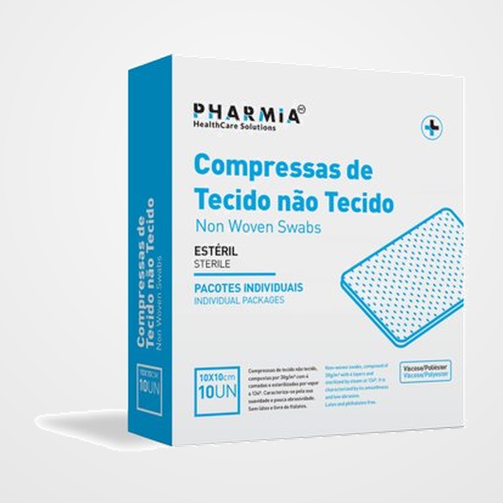 [90001002] GASA PHARMIA ESTERIL TNT 10x10 cm CAJA de 10