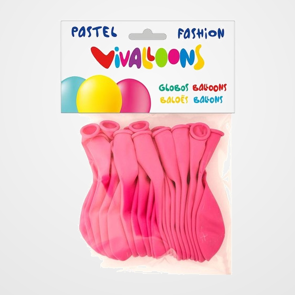 GLOBO VIVALLOONS FASHION PASTEL FUCSIA BOLSA DE 20