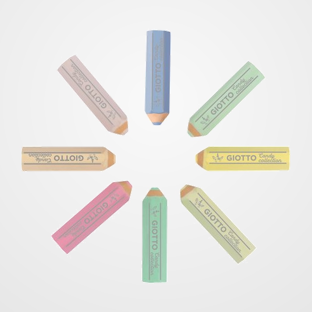 GOMA de BORRAR GIOTTO CANDY PASTEL ESTUCHE de 8