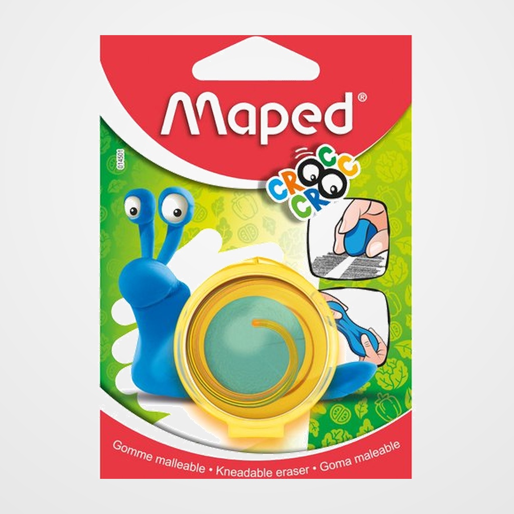 GOMA de BORRAR MAPED CROC CROC MALEABLE BLISTER DE 1
