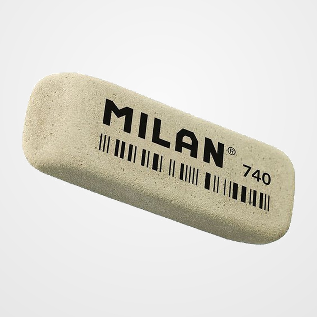 GOMA de BORRAR MILAN ABRASIVA 740 GRIS CAJA de 40