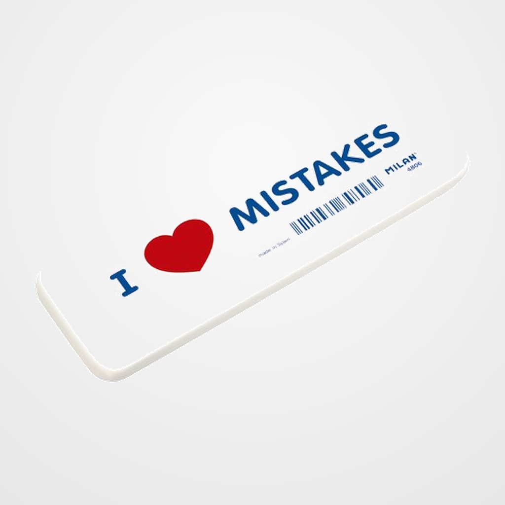 GOMA de BORRAR MILAN MIGA DE PAN I LOVES MISTAKES GRAN TAMAÑO CAJA de 6