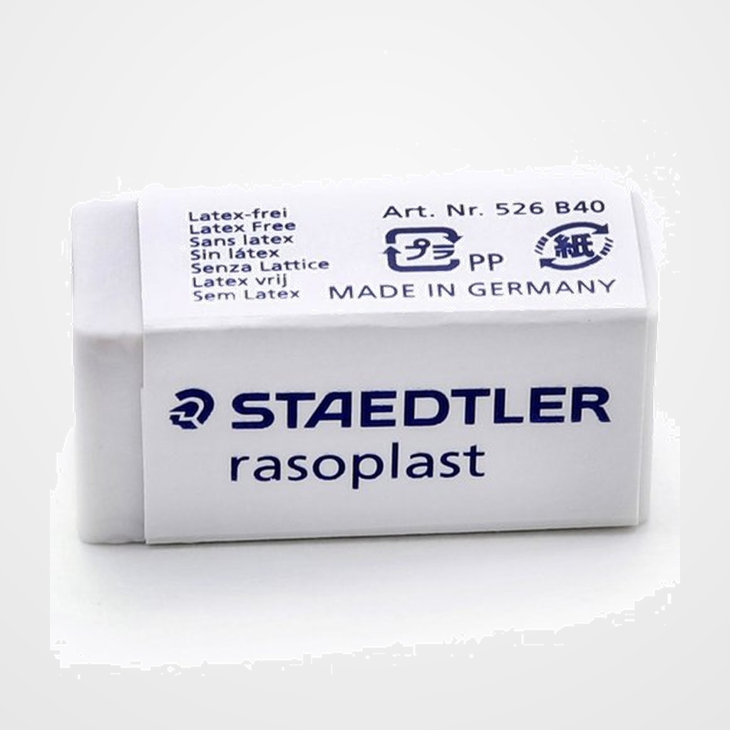 GOMA de BORRAR STAEDTLER 526 B40 RASOPLAST para LAPIZ  (ud.)