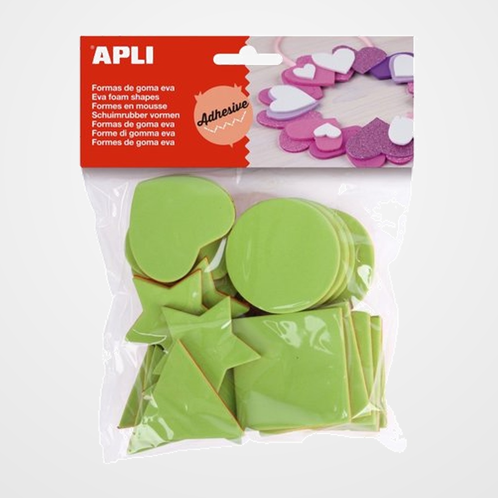 GOMA EVA  APLI FORMAS GEOMETRICAS MULTICAPA 25 UNIDADES