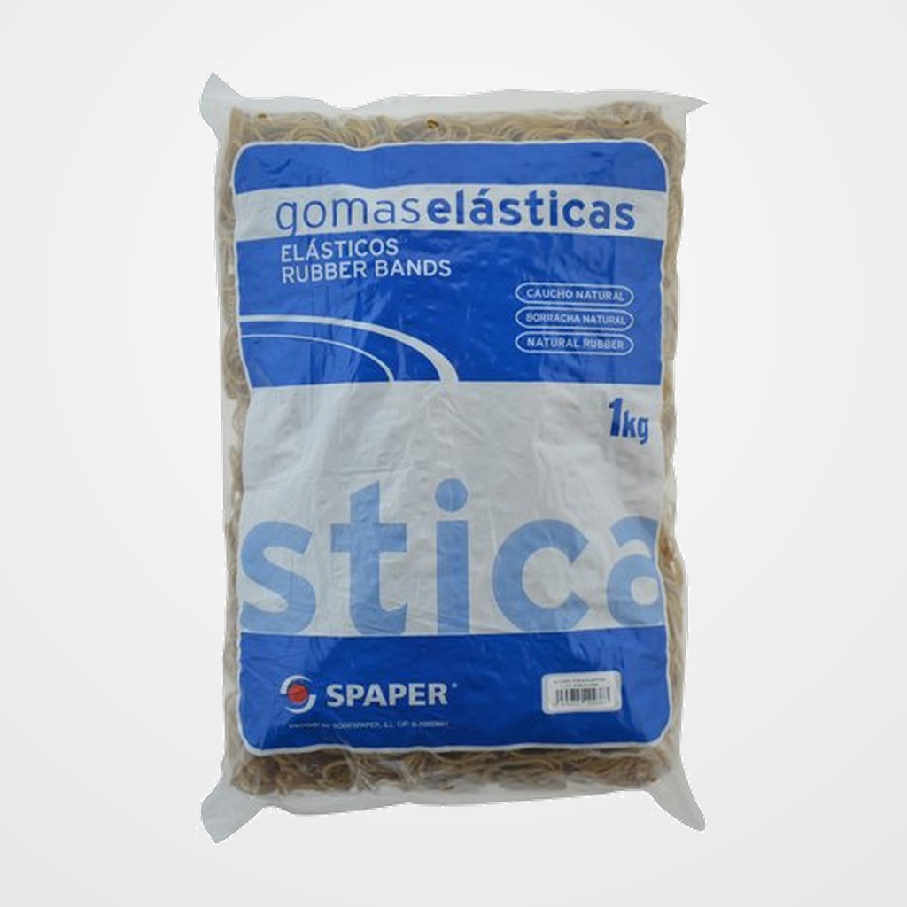GOMAS ELASTICAS BOLSA de 1 KILO de 140 mm. (Nº14)