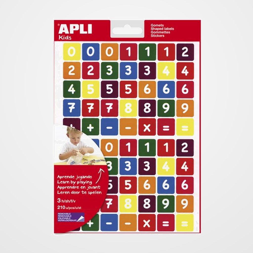 GOMETS APLI  BOLSA 3h REMOVIBLES NUMEROS 210 uds. (14481)