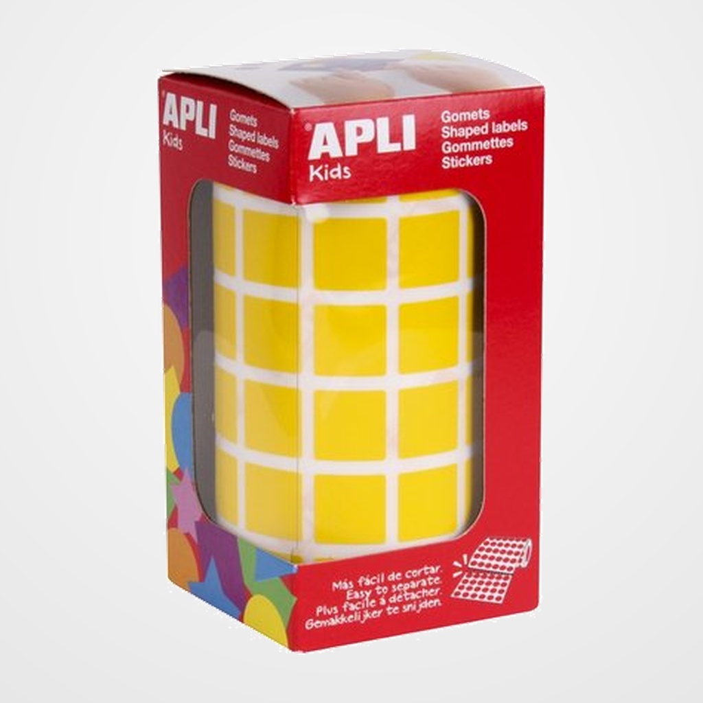 GOMETS APLI ROLLO 59h CUADRADO 15 mm AMARILLO 2.832 uds. (12475)