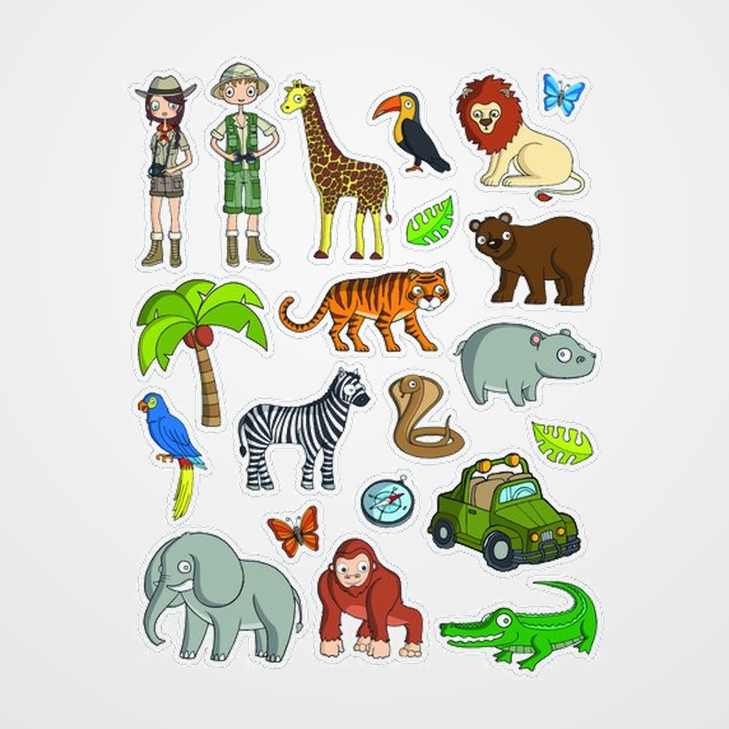 GOMETS APLI TEMATICOS BOLSA  3h REMOVIBLES LA SELVA 63 uds. (11433)