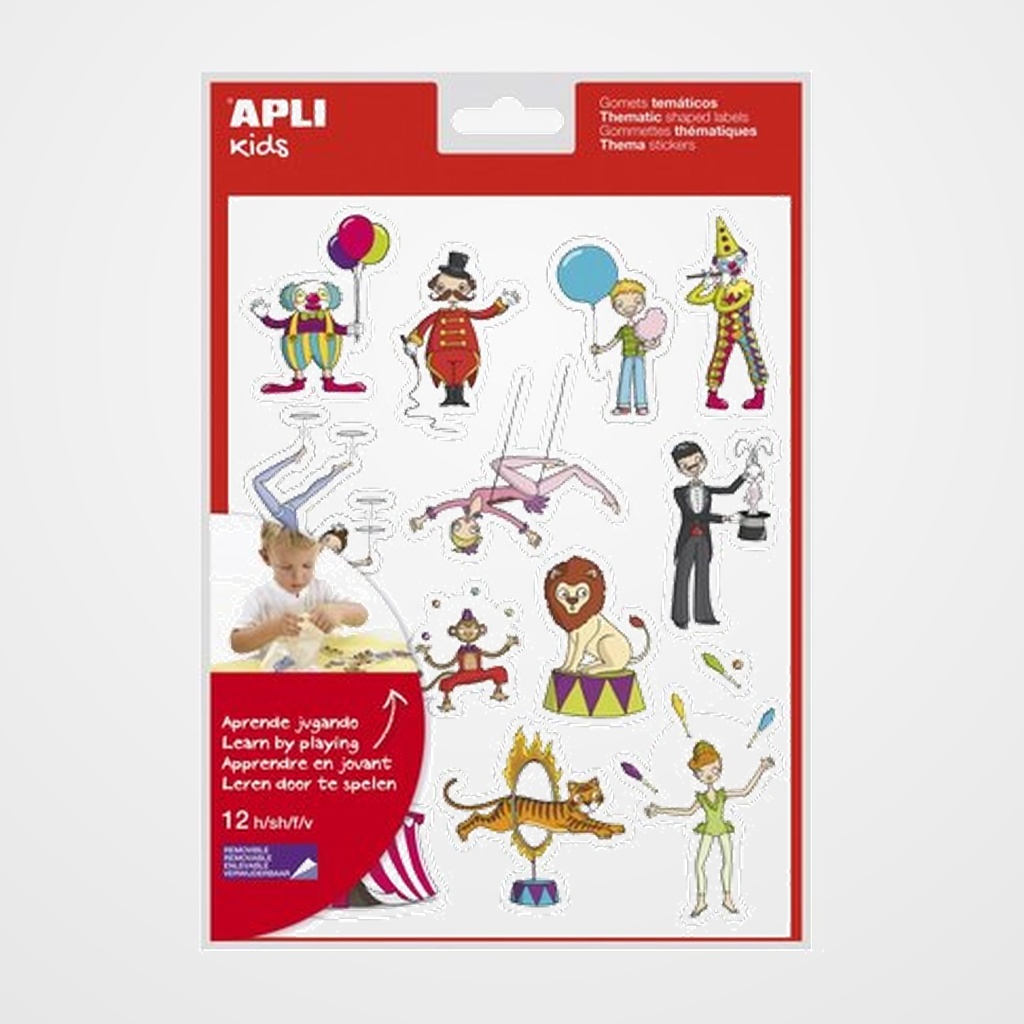 GOMETS APLI TEMATICOS BOLSA 12h REMOVIBLES EL CIRCO 168 uds. (11446)