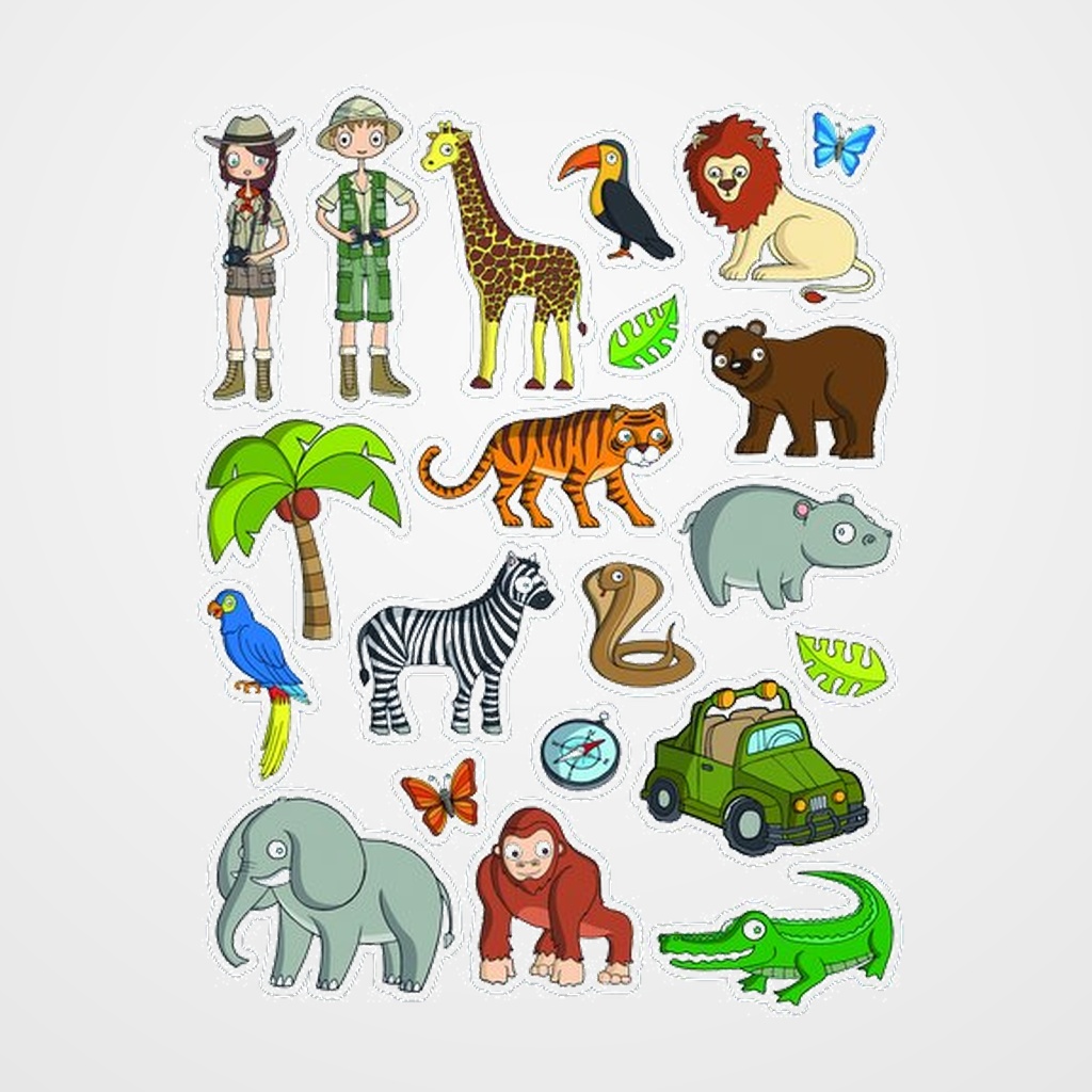 GOMETS APLI TEMATICOS BOLSA 12h REMOVIBLES LA SELVA 252 uds. (11445)