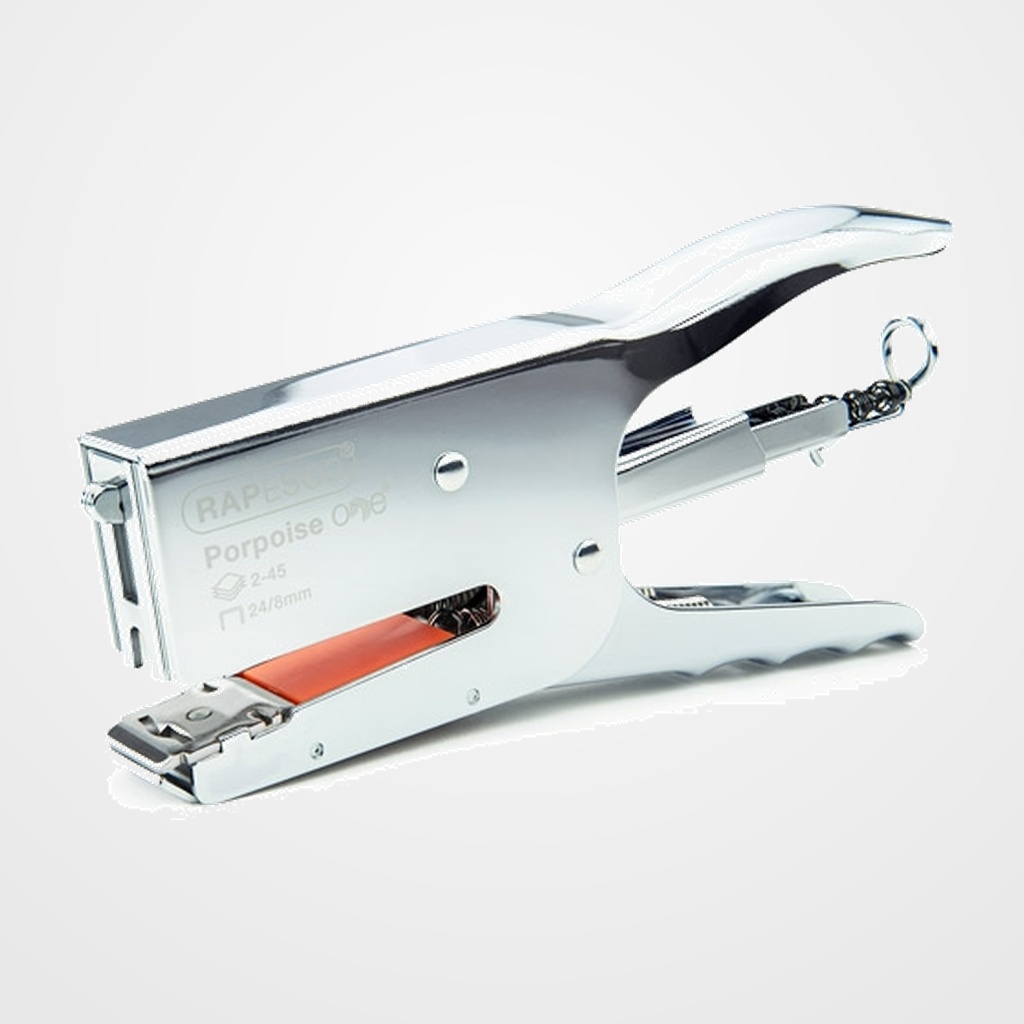 GRAPADORA TENAZA RAPESCO PORPOISE ONE (45h) (incluye 1000 grapas 24/8mm) CROMADA