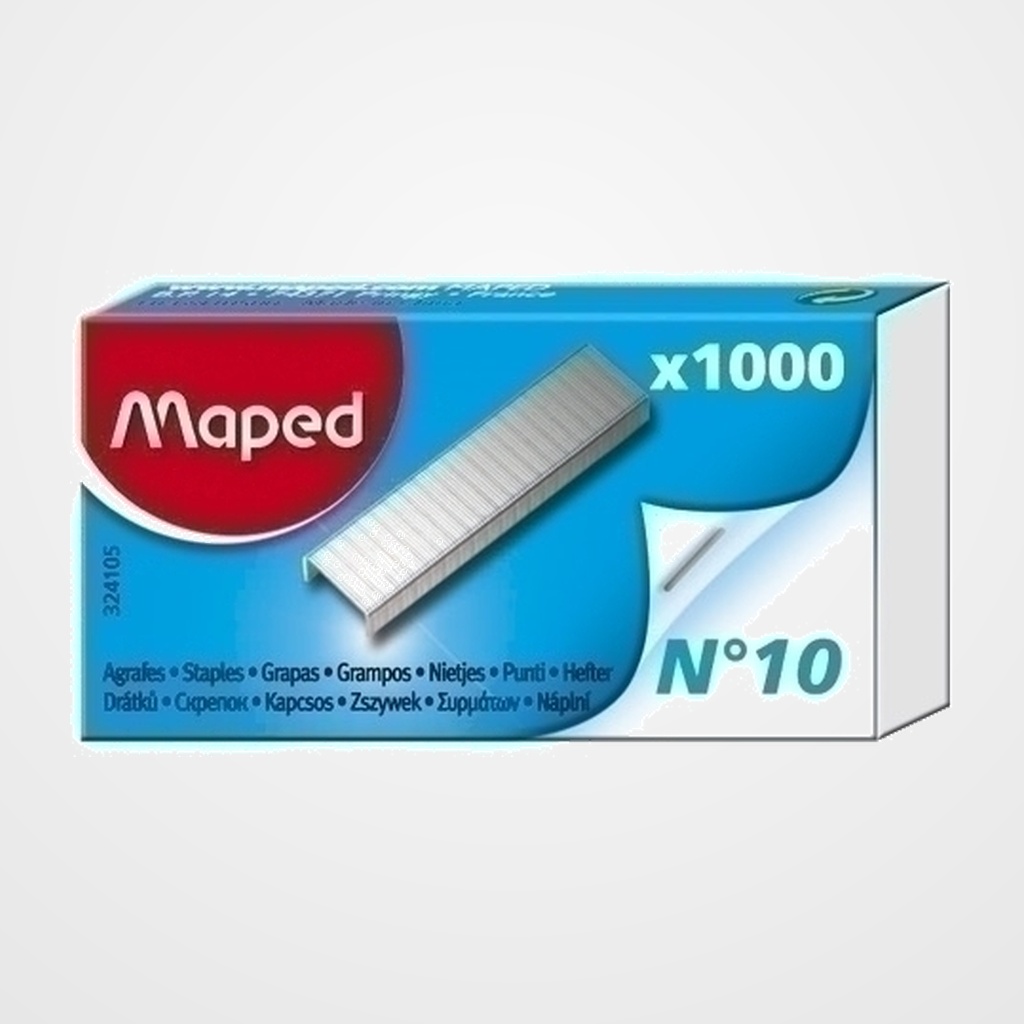 GRAPAS MAPED 10 caja de 1000