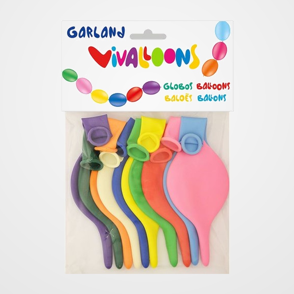 GUIRNALDA VIVALLOONS COLORES PASTEL BOLSA DE 10
