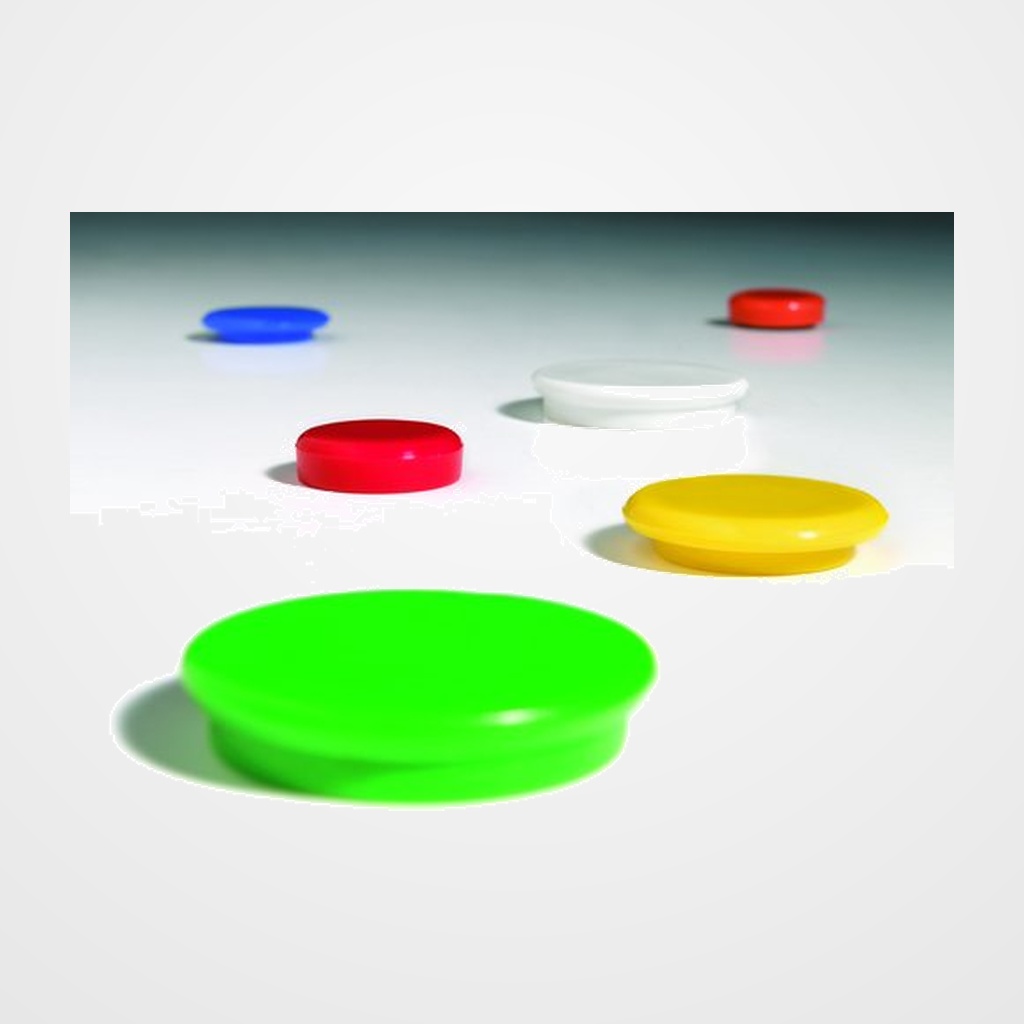 IMANES REDONDOS 3,2 CM. VERDE BOLSA de 6