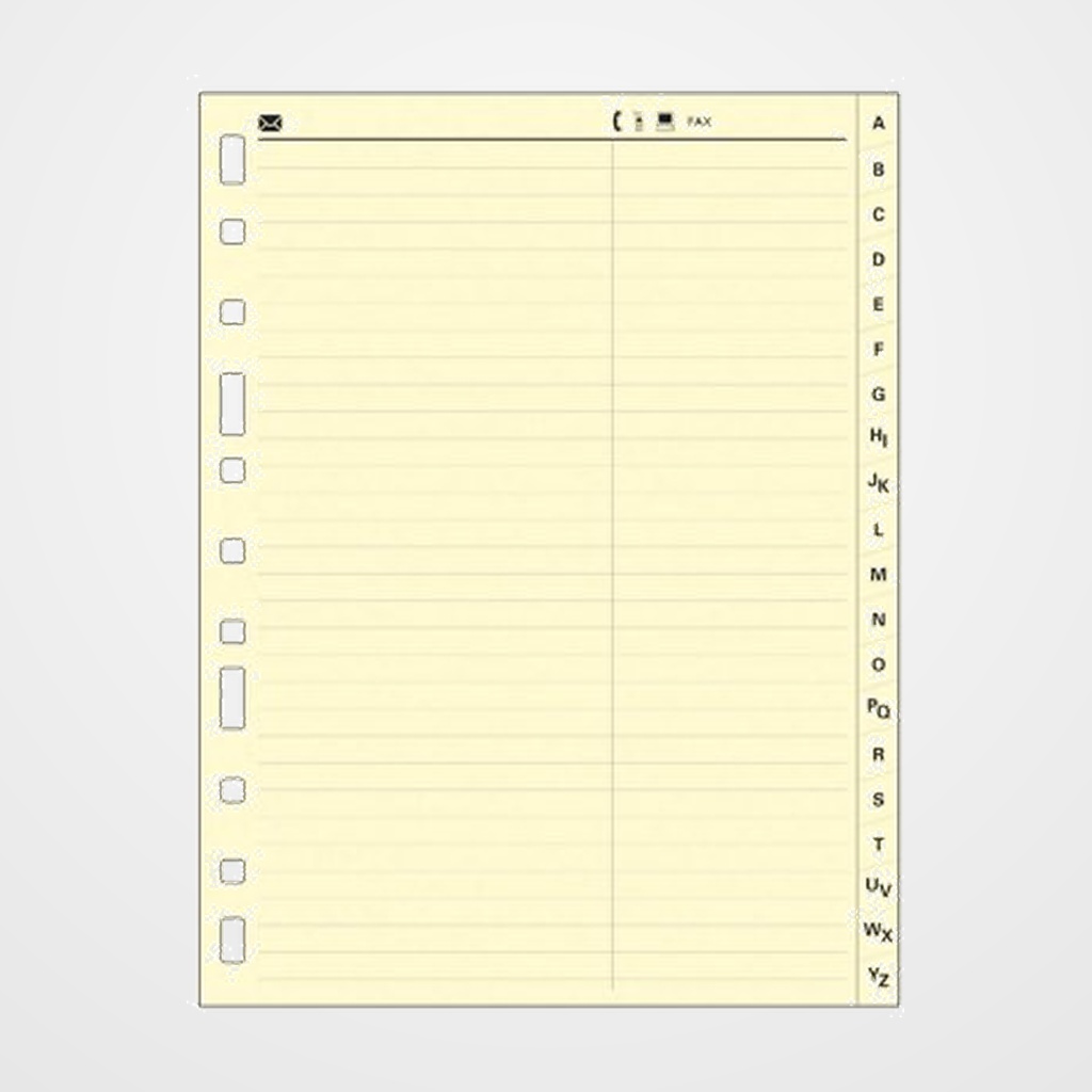 INDICE MULTIFIN PVC ALFABETICO ALFA 3005 Fº 20 pestañas 16 taladros