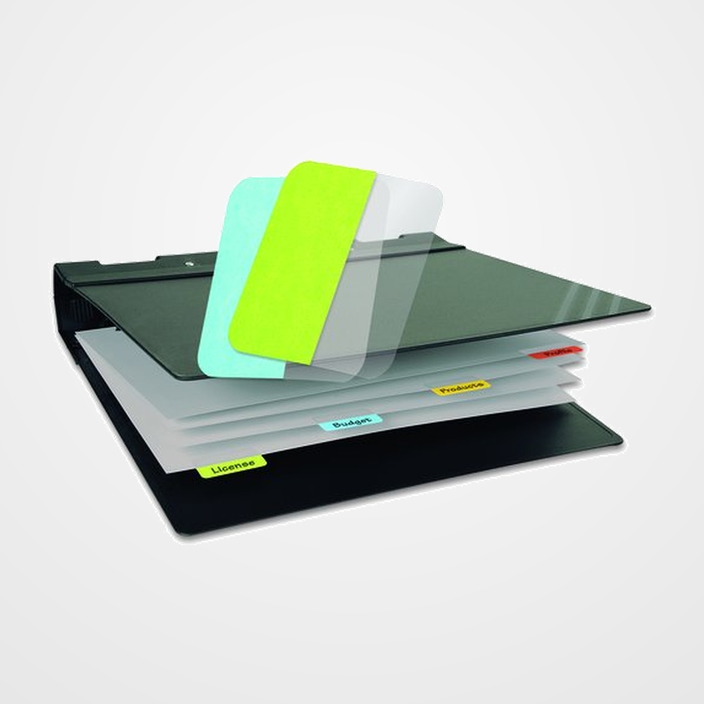 INDICE 3L AUTOADHESIVO PERMANENTE 12x40 mm SURTIDAS BOLSA de 48