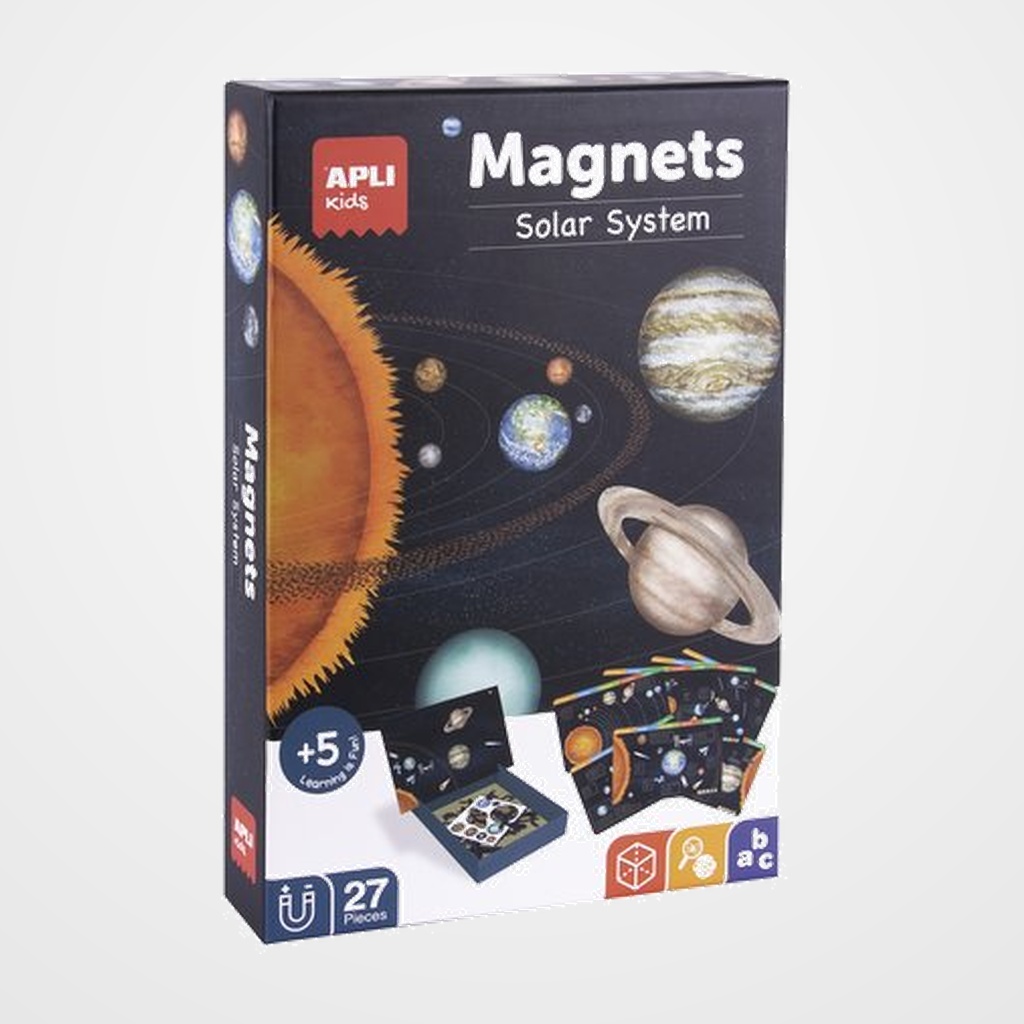 JUEGO APLI KIDS MAGNETICO SISTEMA SOLAR 27 PIEZAS (+5 años)
