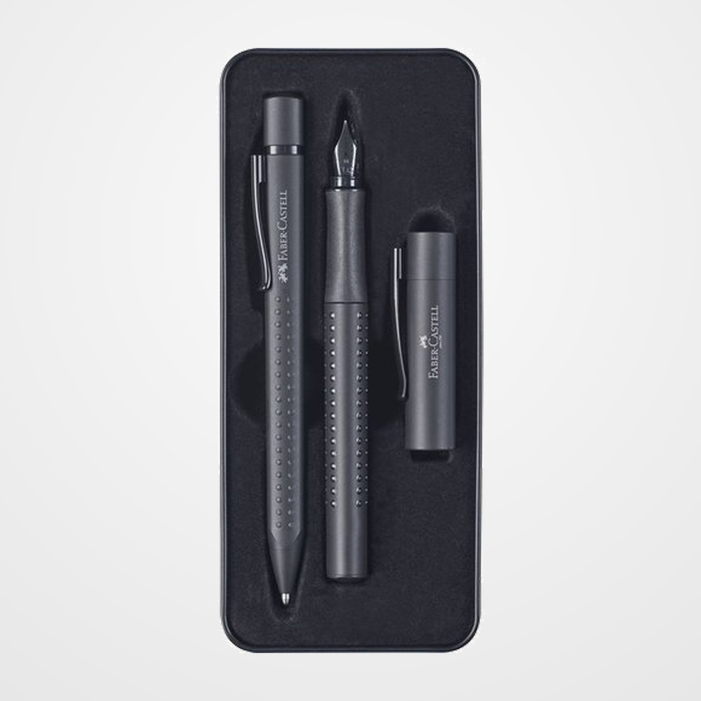 JUEGO BOLIGRAFO+PLUMA FABER-CASTELL GRIP 2011 (M) ALL BACK