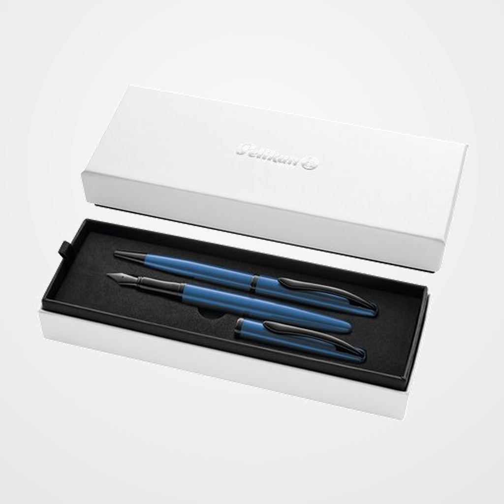JUEGO BOLIGRAFO+PLUMA PELIKAN JAZZ NOBLE AGUAMARINA
