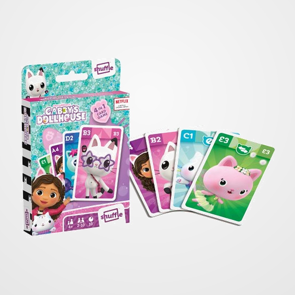 [25001569] JUEGO CARTAMUNDI SHUFFLE GABBY S DOLLHOUSE