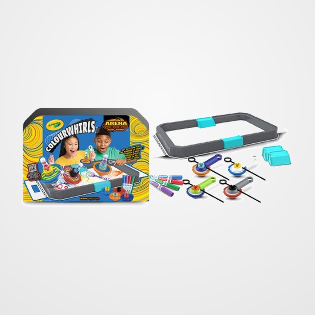 JUEGO CRAYOLA COLORWHIRLS ARENA DE COMBATE CON 4 PINTAPEONZAS SURT. (+6 años)