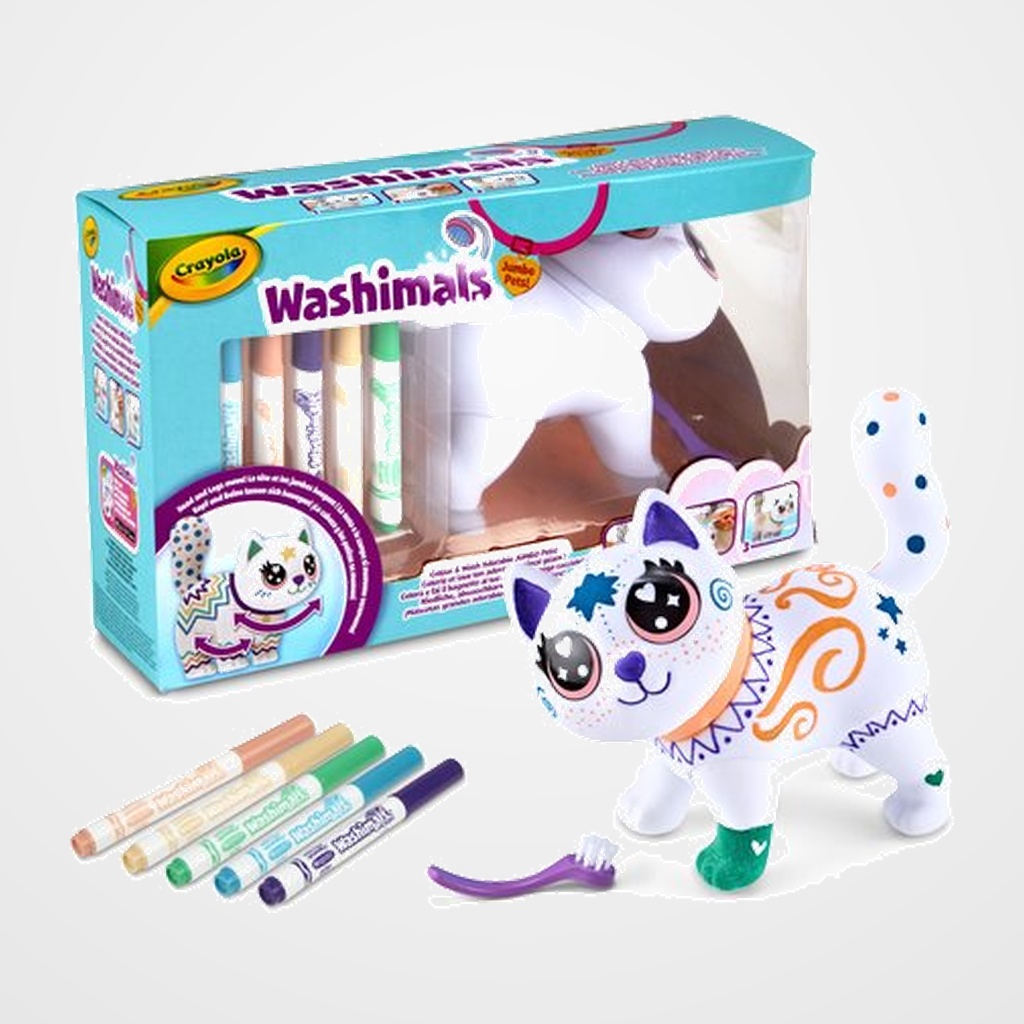 JUEGO CRAYOLA WASHIMALS JUMBO PETS - LA GRAN DE JENNY (+3 años)