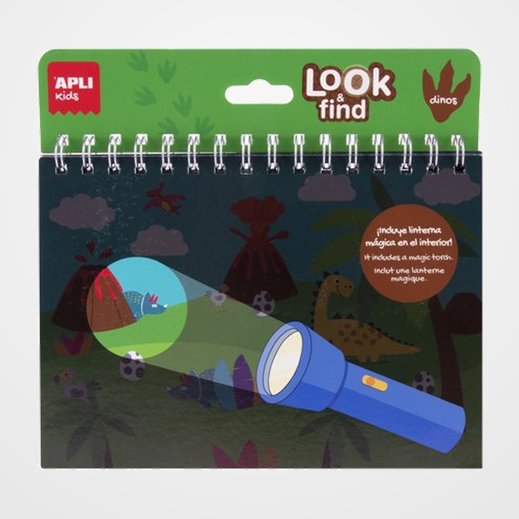 JUEGO EDUCATIVO APLI KIDS BLOC LOOK & FIND DINOSAURIOS