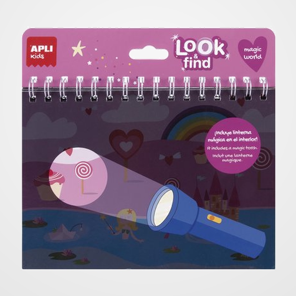 JUEGO EDUCATIVO APLI KIDS BLOC LOOK & FIND MUNDO MAGICO