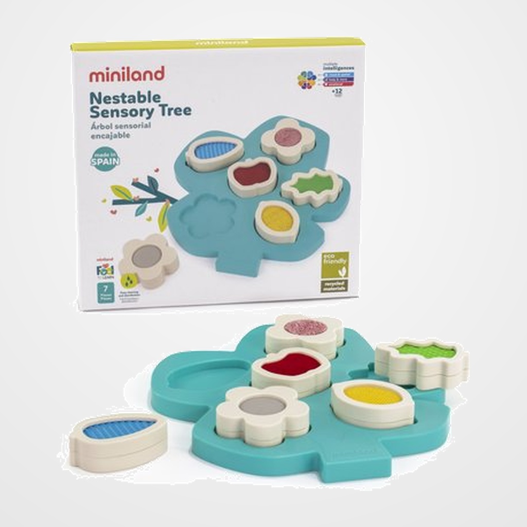 JUEGO EDUCAT.MINILAND ARBOL SENSORIAL ENCAJABLE (1-2 años)