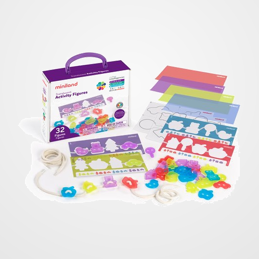 JUEGO EDUCAT.MINILAND TRANSLUCENT ACTIVITY FIGURES (3-6 AÑOS)