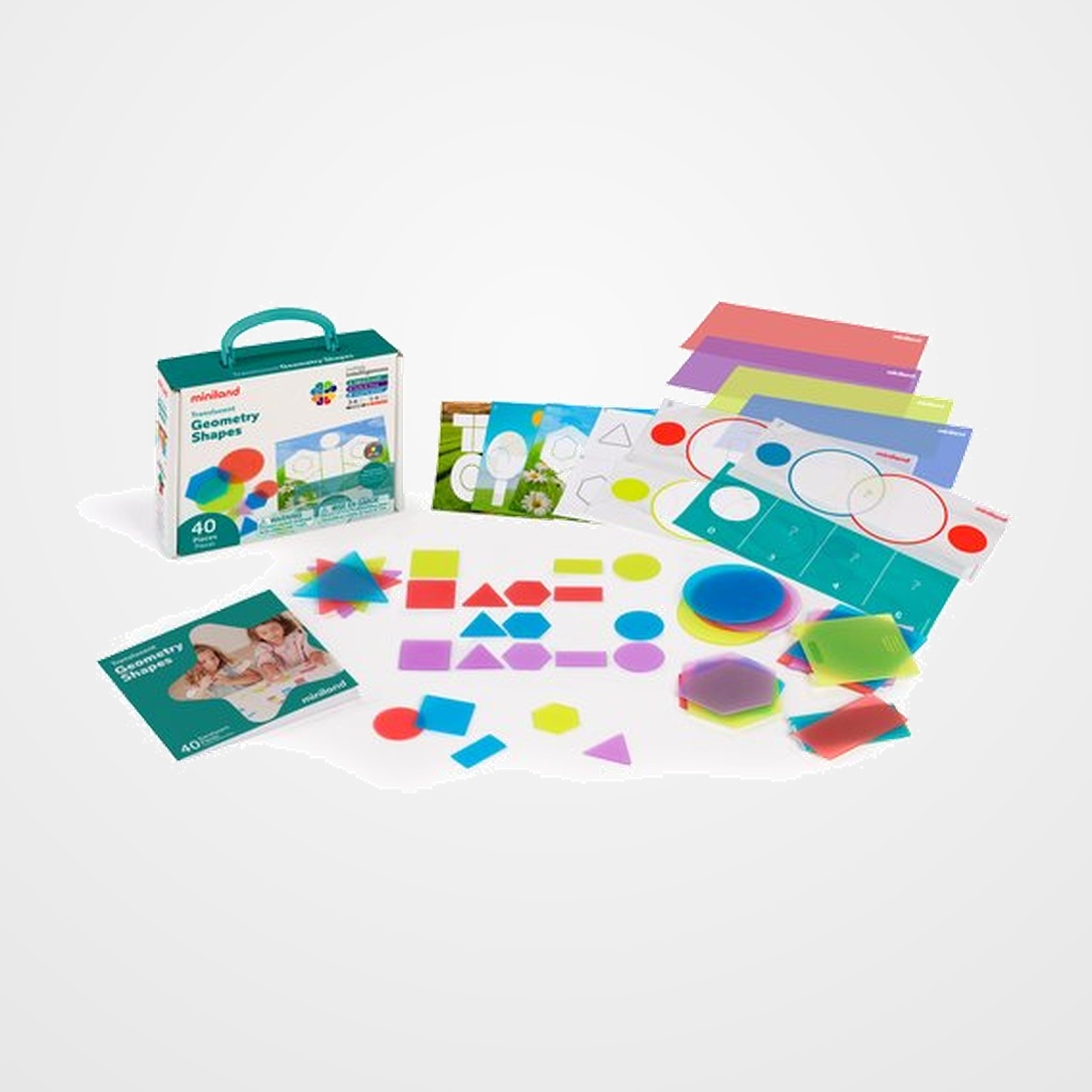 JUEGO EDUCAT.MINILAND TRANSLUCENT GEOMETRY SHAPES (3-6 AÑOS)