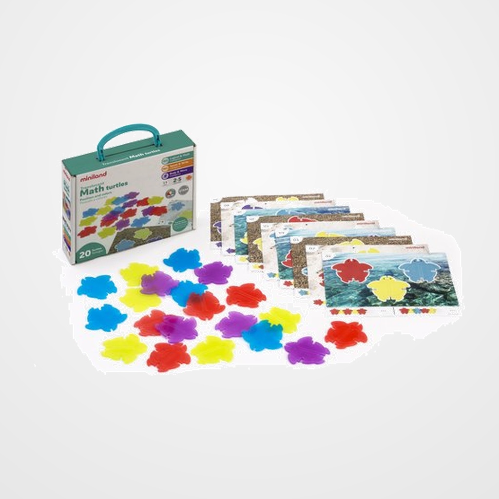 JUEGO EDUCAT.MINILAND TRANSLUCENT MATH TURTLES  (2-5 AÑOS)