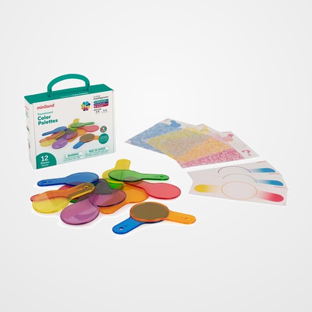 JUEGO EDUCAT.MINILAND TRANSLUCENT PALETINAS COLORES (3-6 AÑOS)