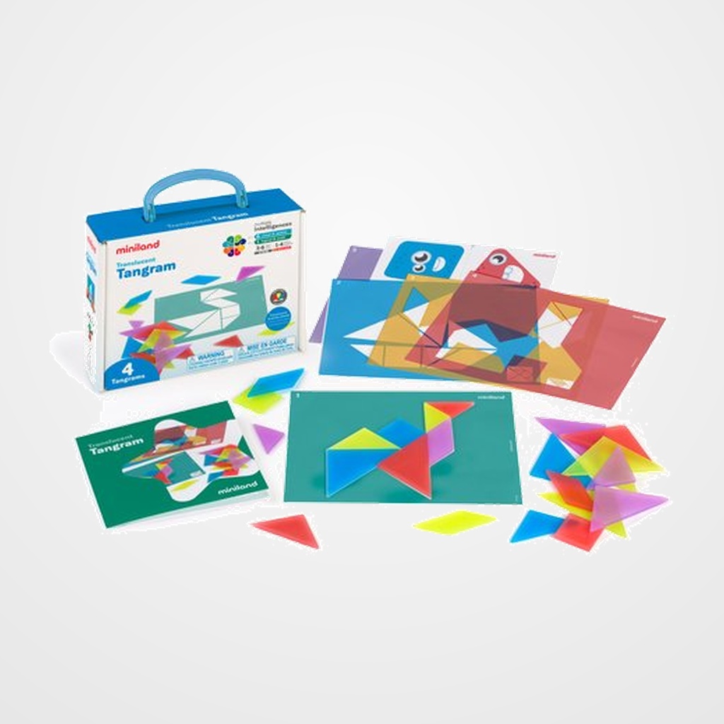 JUEGO EDUCAT.MINILAND TRANSLUCENT TANGRAM (3-6 AÑOS)