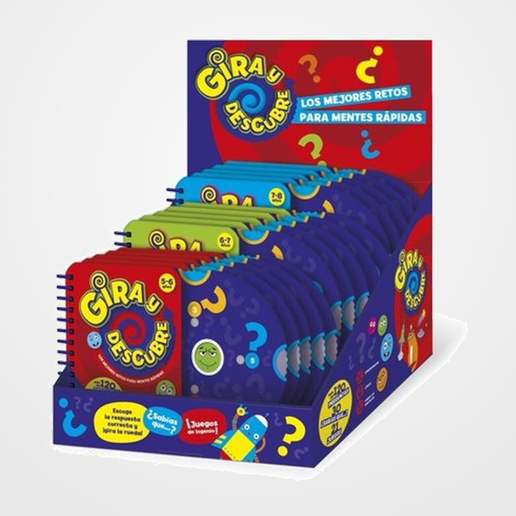 JUEGO IMAGILAND GIRA Y DESCUBRE EXPOSITOR 15 de UNIDADES