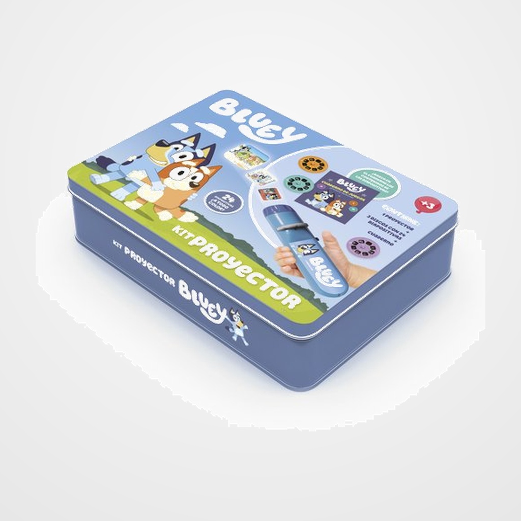 JUEGO IMAGILAND KIT PROYECTOR BLUEY CAJA METALICA