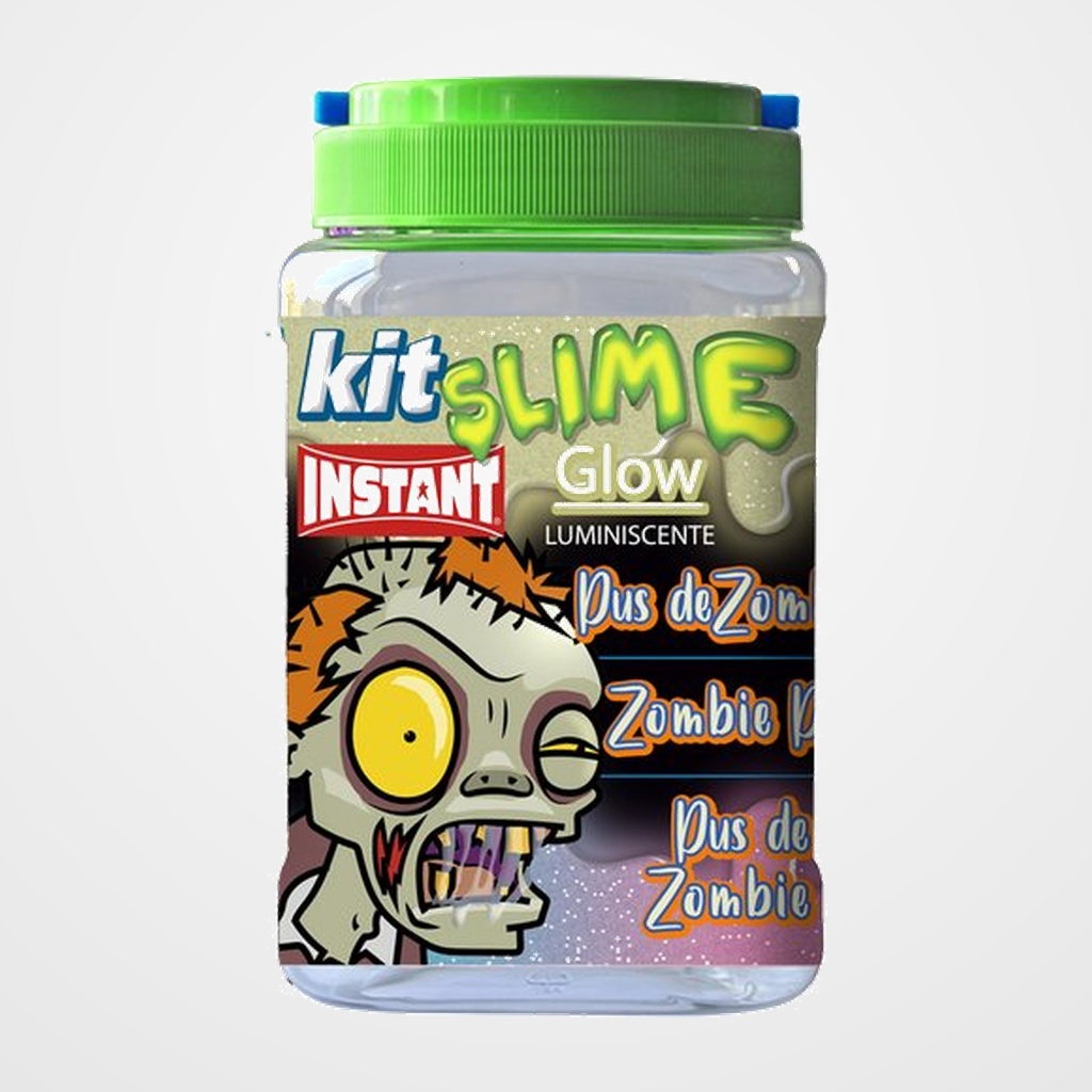 JUEGO INSTANT SLIME KIT COMPLETO PUS DE ZOMBIE