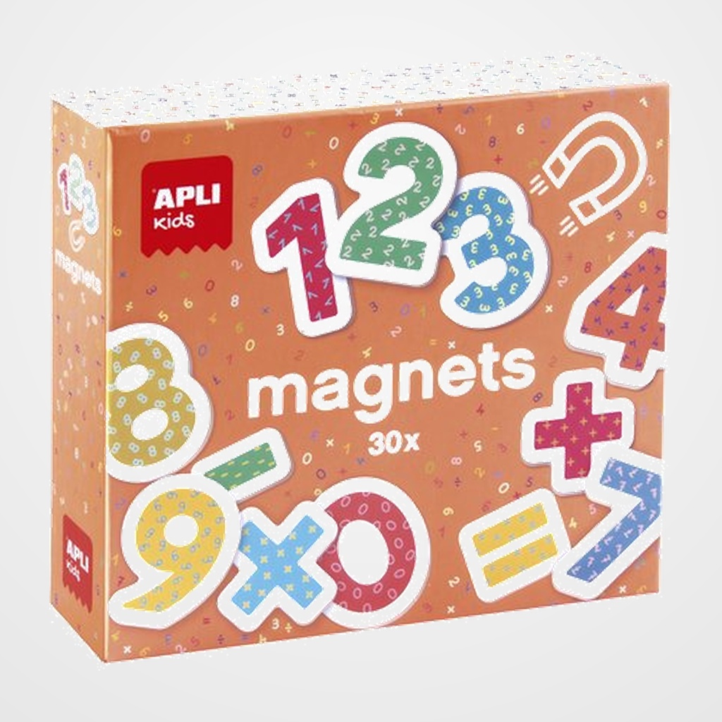 JUEGO MAGNETICO APLI NUMEROS Y SIMBOLOS CAJA DE 30 UNIDADES