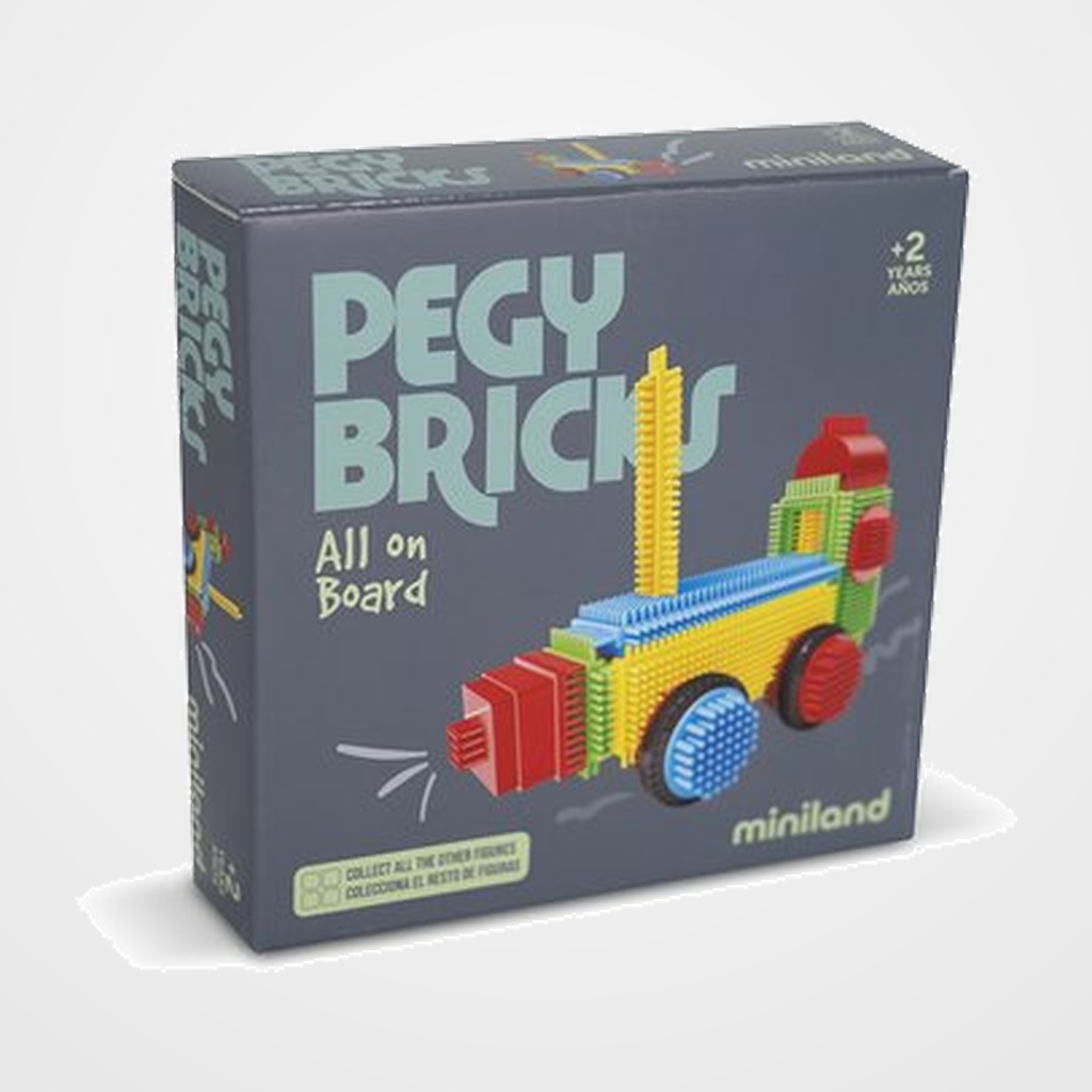 JUEGO MINILAND PEGY BRICKS: ALL ON BOARD CONSTRUCCIONES (+2 años)