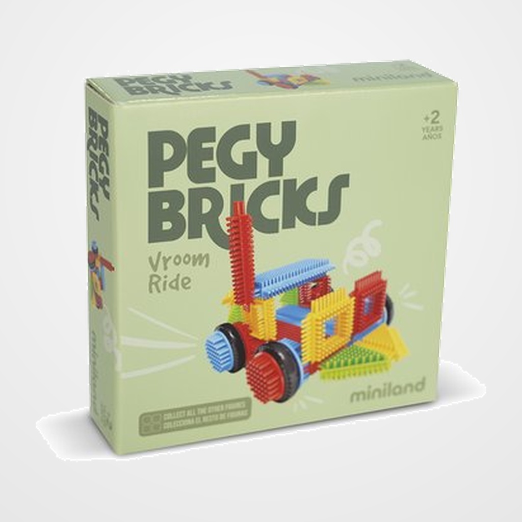 JUEGO MINILAND PEGY BRICKS: VROOM RIDE (+2 años)