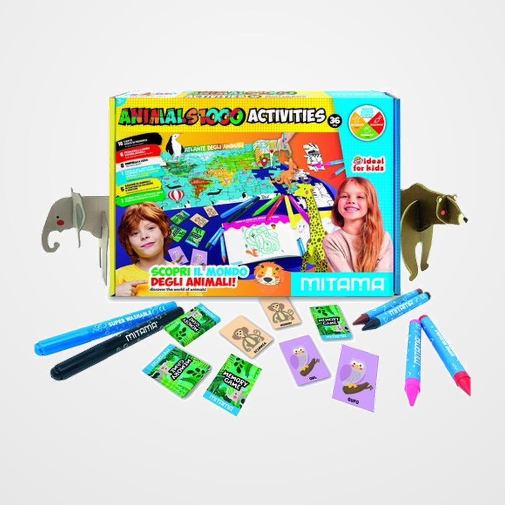 JUEGO MITAMA 1000 ACTIVITIES ANIMALES (+3 años)