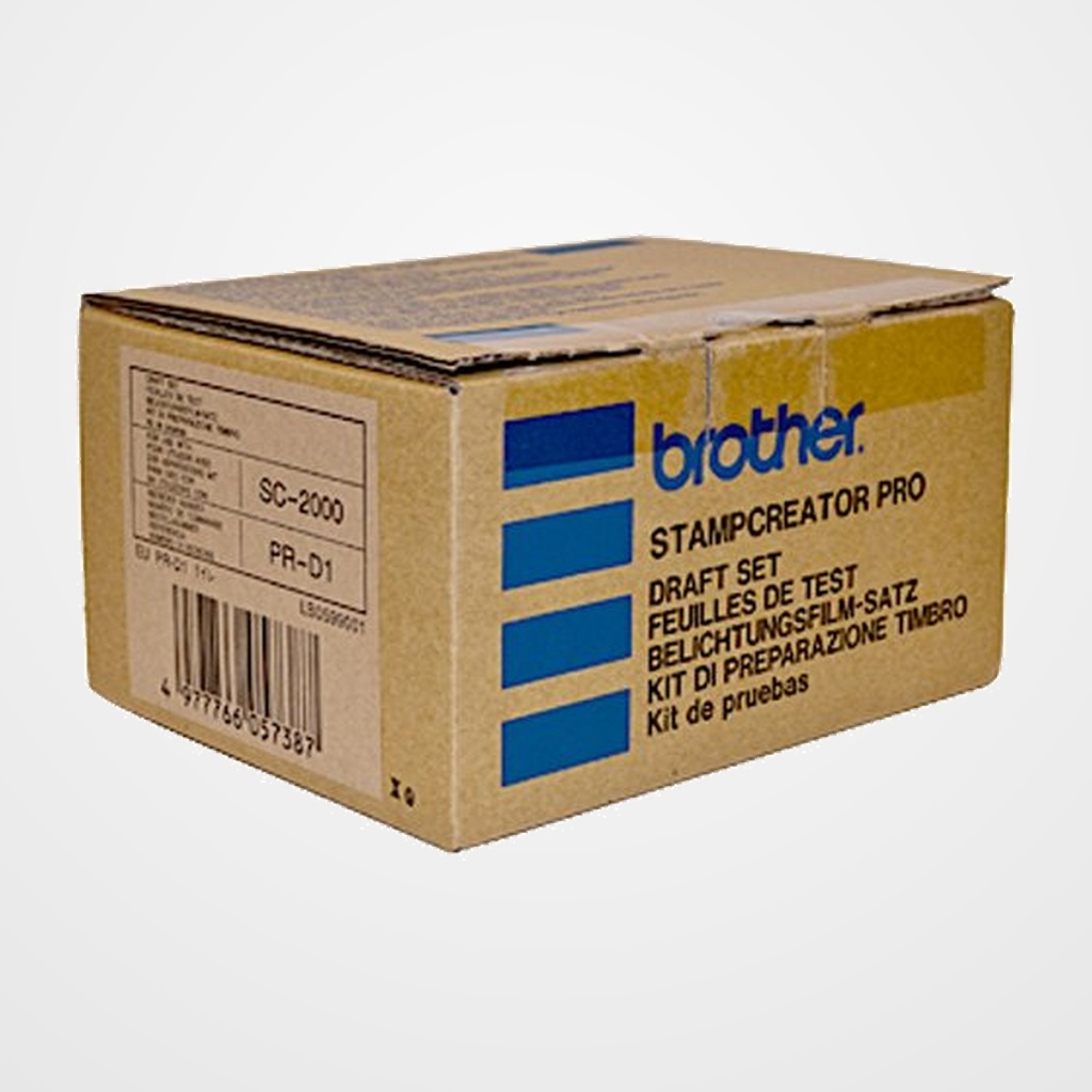 KIT BROTHER PARA MAQUINA DE SELLOS (150 FOTOLITOS + CINTA TERMICA + 9 LIMPIADORES)