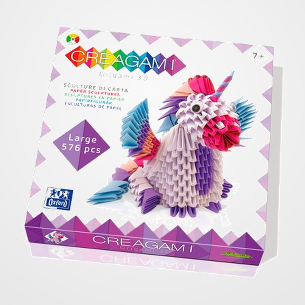 KIT OXFORD CREAGAMI ORIGAMI 3D GRANDE UNICORNIO