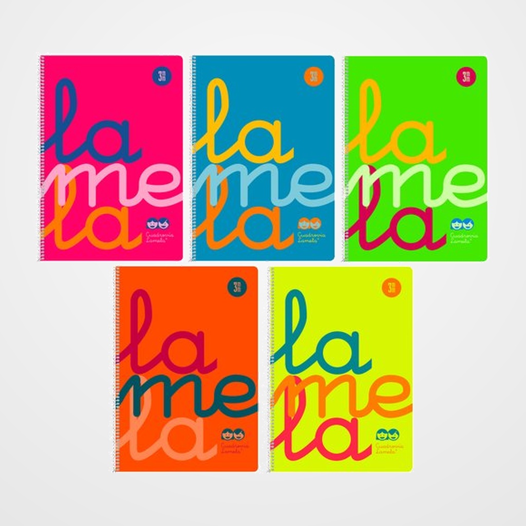 LAMELA BLOC tapa POLIPROPILENO Fº 80h CUADROVIA 3 mm SURTIDOS (6.col.)