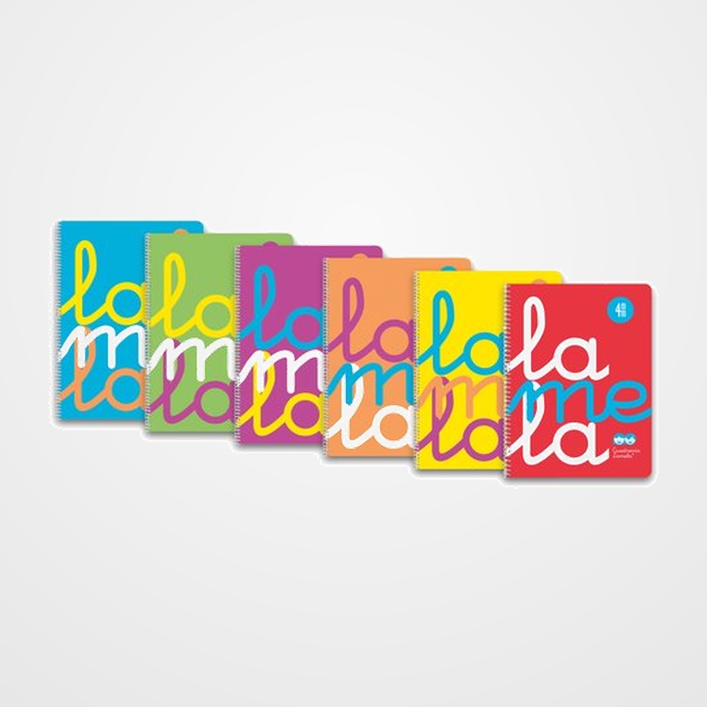 LAMELA BLOC tapa POLIPROPILENO Fº 80h CUADROVIA 4 mm SURTIDOS (6 col.)