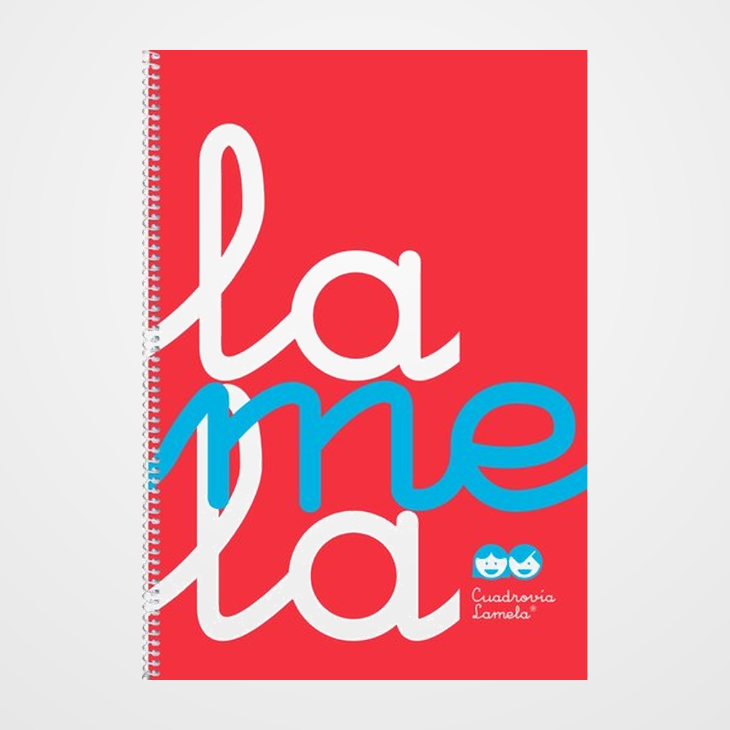 LAMELA BLOC tapa POLIPROPILENO Fº 80h CUADROVIA 5 mm ROJO